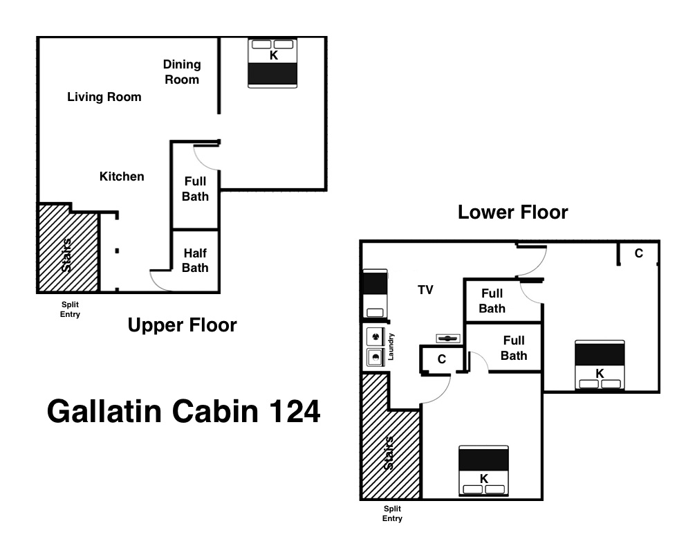 The Gallatin Cabin 124 West Yellowstone Cabin Rentals